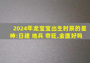 2024年龙宝宝出生时辰的星神:日建 地兵 帝旺,金匮好吗